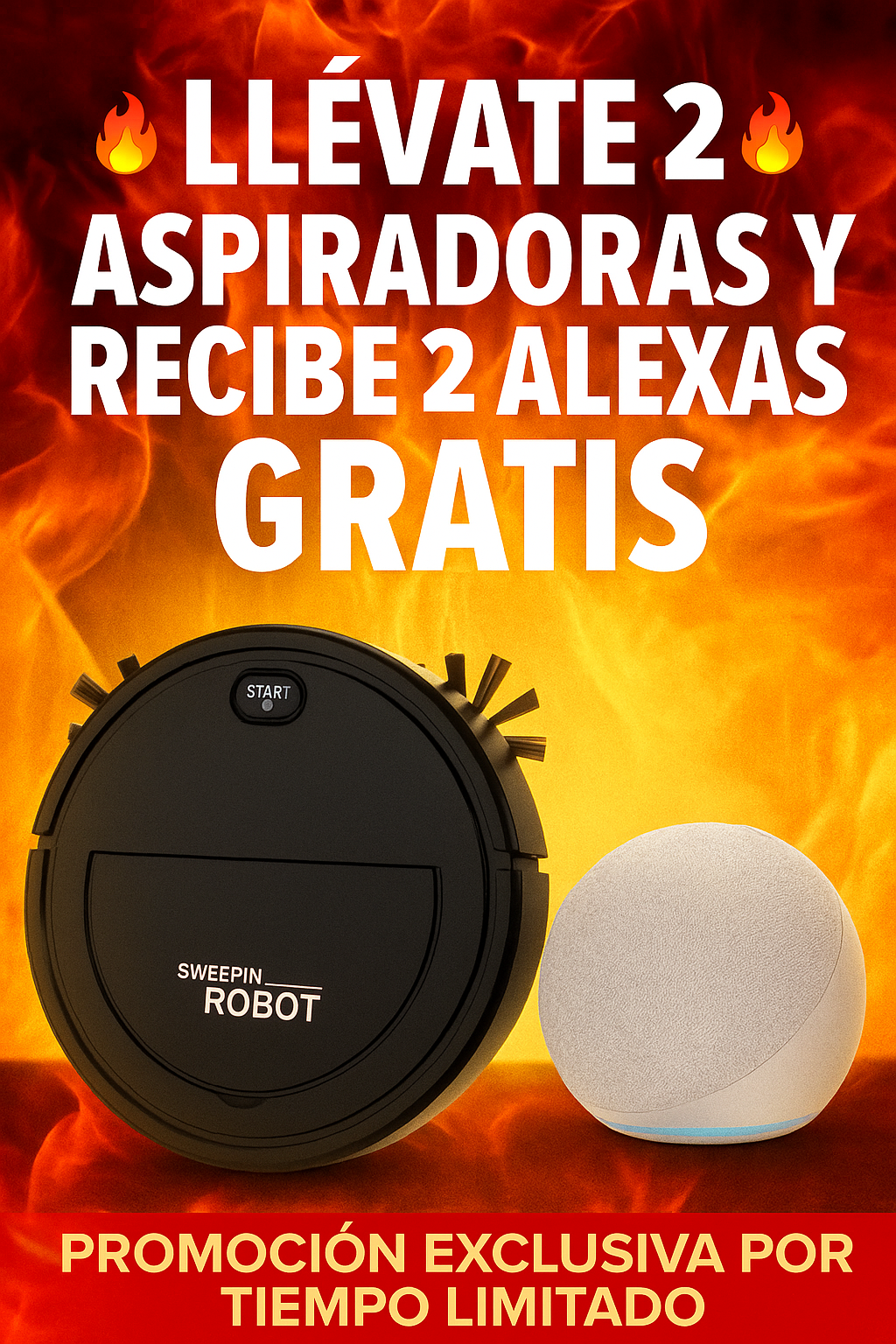 🔥 OFERTA SOLO HOY – DOBLE ROBOT + ALEXAS DE REGALO